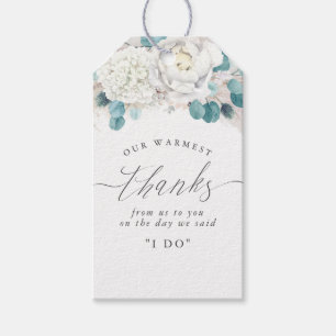 Exotic Tropics Floral Pampas Grass Wedding Gift Ta Geschenkanhänger