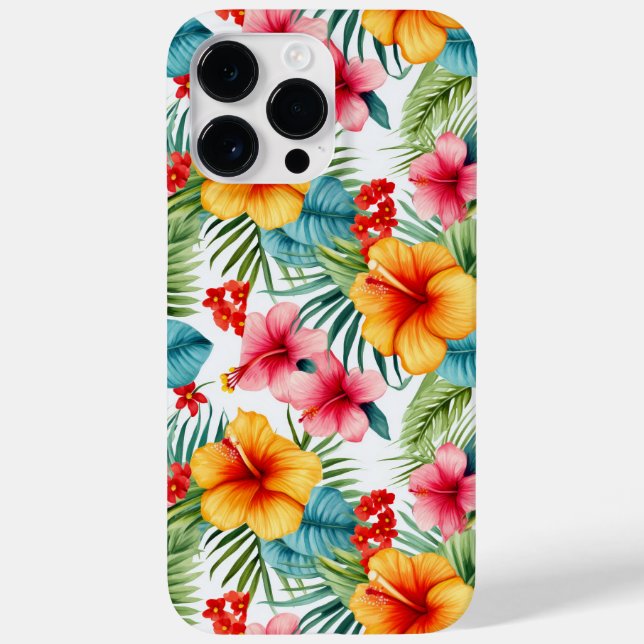 Exotic Watercolor Hawaiian Case-Mate iPhone Hülle (Rückseite)