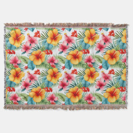 Exotic Watercolor Hawaiian Decke