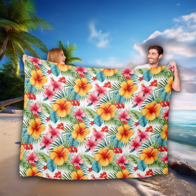 Exotic Watercolor Hawaiian Fleecedecke (Von Creator hochgeladen)