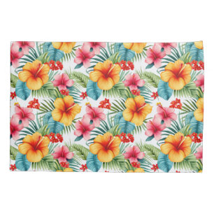 Exotic Watercolor Hawaiian Kissenbezug