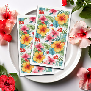 Exotic Watercolor Hawaiian Serviette