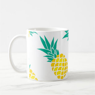 Exotische Ananas: Gelbe Freude. Kaffeetasse