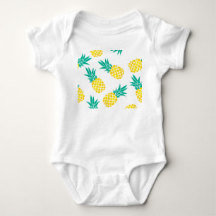 Exotische Ananas: Gelbes Vergnügen. Baby Strampler
