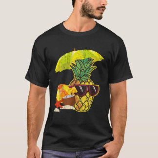 Exotische Ananas Sonnenbrille Coconut Tropical T-Shirt