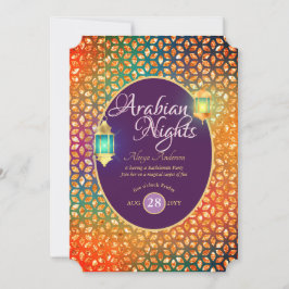 Exotische arabische Nächte Party String Lights Lan Einladung