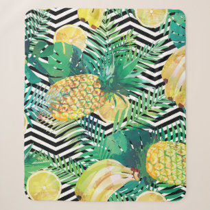 Exotische Bananen Zitronen tropisch nahtlos Sherpadecke