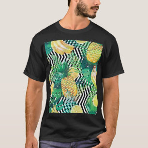 Exotische Bananen Zitronen tropisch nahtlos T-Shirt