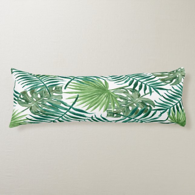 Exotische Blätter aus Palmen Seitenschläferkissen (Vorderseite)