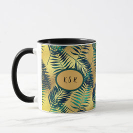 Exotische Blätter Tasse