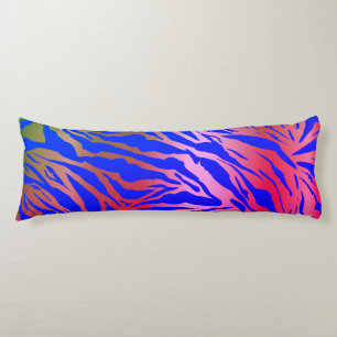 Exotische blaue und rosa Tiger Druckkissen Seitenschläferkissen