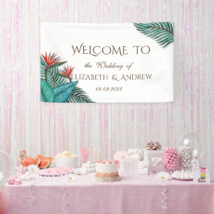 Exotische Blume Banner
