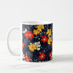 Exotische Blume Blumenmuster Kaffeetasse