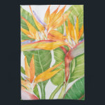Exotische Blume Wasserfarbe Geschirrtuch<br><div class="desc">Exotische Blume Aquarellkunst: Tim Oole</div>