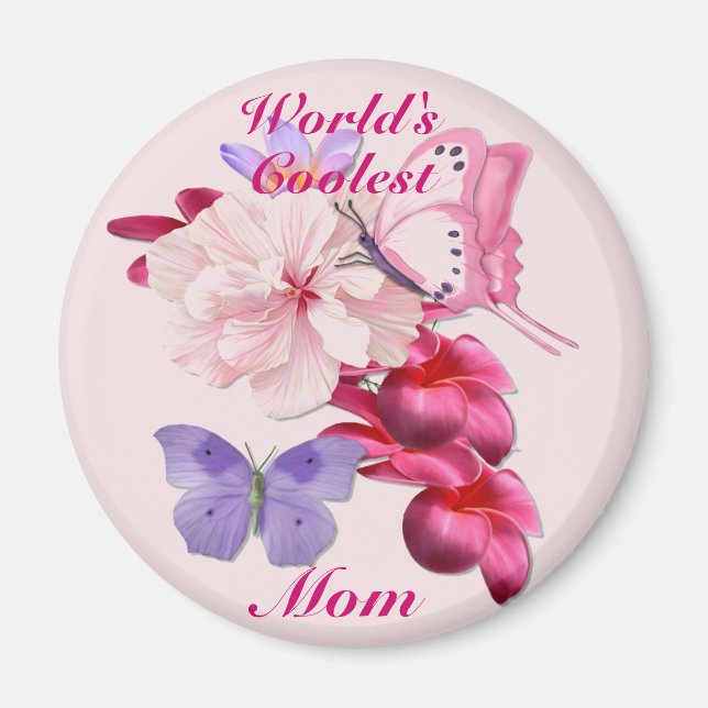 Exotische Blüte zur Mama Magnet (Vorne)