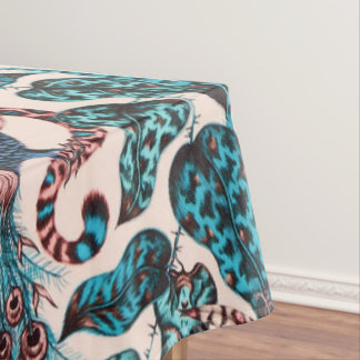 Exotische Chinoiserie Dschungeltiergewebe Tischdecke