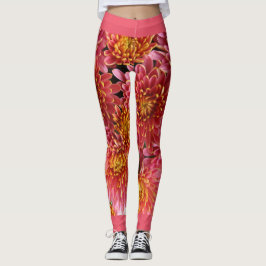 exotische ChrysanthemumBlume Leggings
