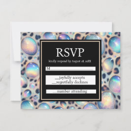 Exotische elegante RSVP-Hochzeitseinschlusskarten RSVP Karte