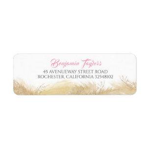 Exotische Farbe des Wassers aus Pampas Gras