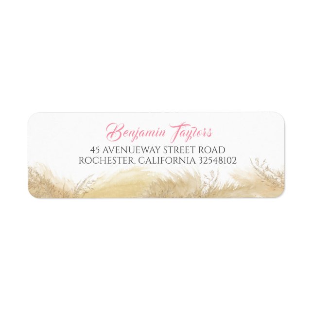 Exotische Farbe des Wassers aus Pampas Gras (Vorne)