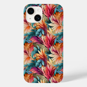 Exotische farbenfrohe Sommer-Blätter Case-Mate iPhone 14 Hülle