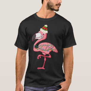 Exotische Flamingo-Weihnachtslichter Hawaiianische T-Shirt