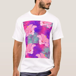 Exotische Flamingos: Tropisch rosa Vintag. T-Shirt