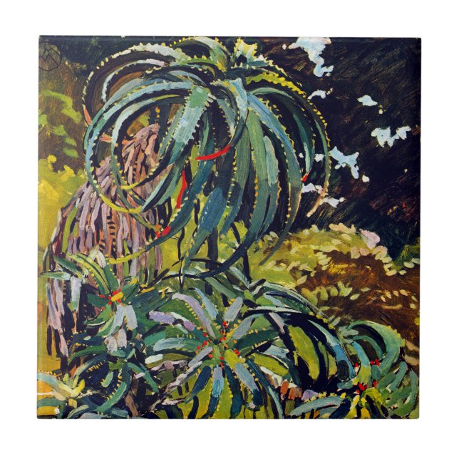 Exotische Flora #12 bei SunshineDazzle Fliese (Vorderseite)
