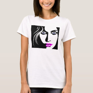 EXOTISCHE FRAU FACE ART T-Shirt