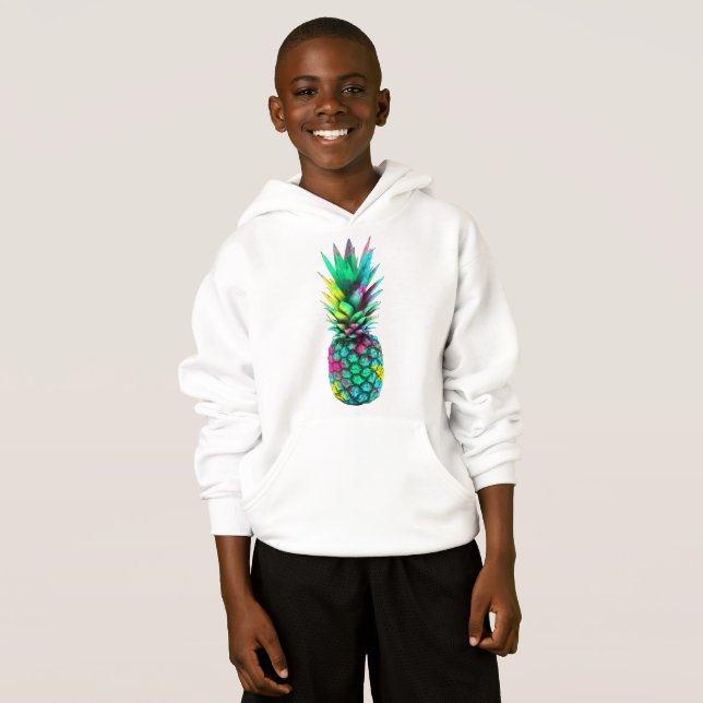 exotische Fruchtananas Hoodie (Vorne ganz)