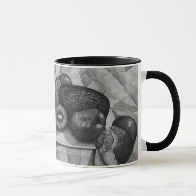 exotische Früchte noch Leben Bild originell Tasse (Rechts)