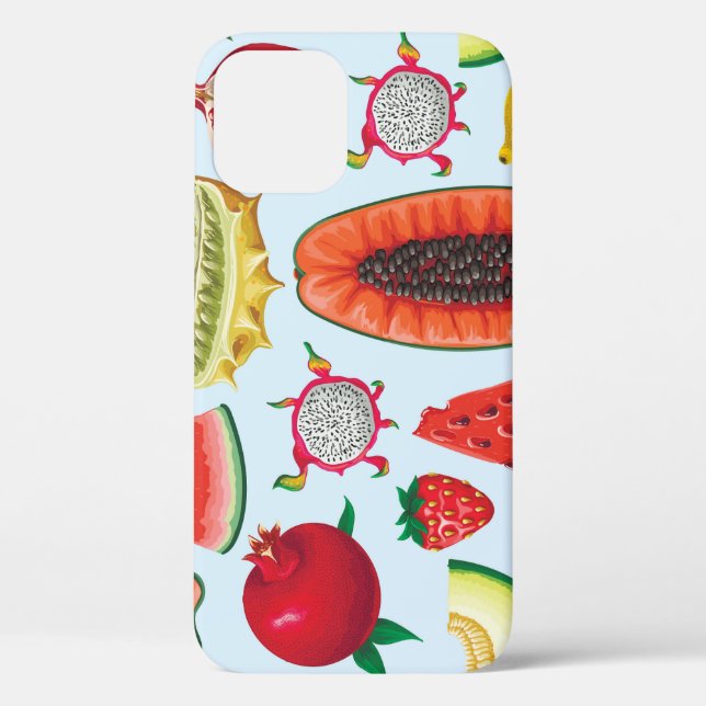 Exotische Früchte: Trendy Print nahtlos. Case-Mate iPhone Hülle (Rückseite)