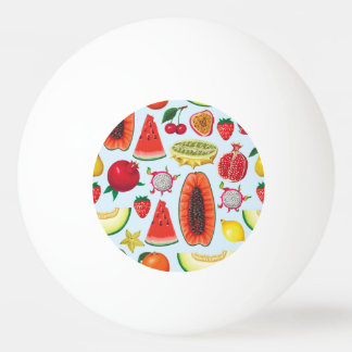 Exotische Früchte: Trendy Print nahtlos. Tischtennisball