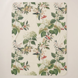 Exotische Hydrangea hortensia hell Sherpadecke