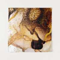 Exotische Kunst. Goldener Swirl, künstlerisches De
