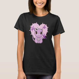 Exotische Kurzhaar Katze Pastell Goth Liebe T-Shirt