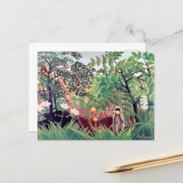 Exotische Landschaft Henri Rousseau Postkarte