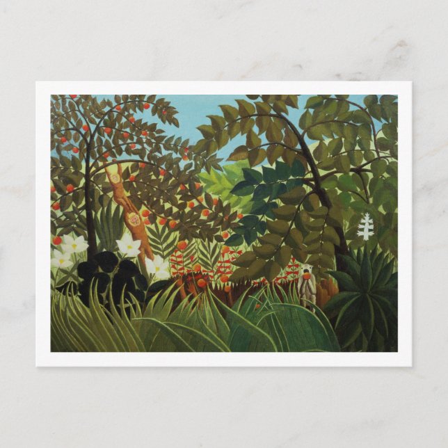 Exotische Landschaft Postkarte (Vorderseite)