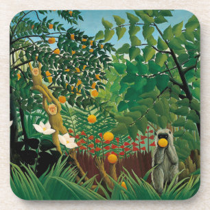 Exotische LandschaftsUntersetzer Henri Rousseau Untersetzer