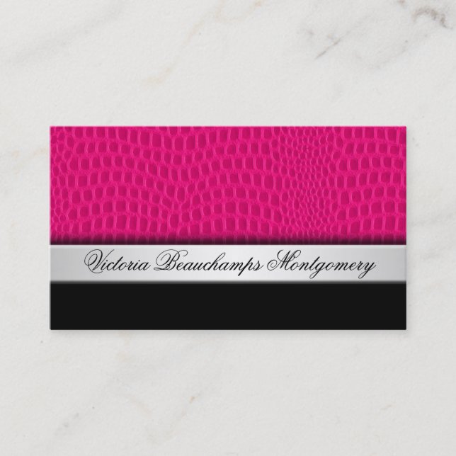 Exotische Leder-Beruflich-Natur-Visitenkarten Visitenkarte (Vorderseite)