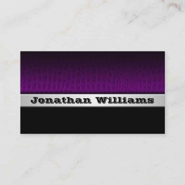 Exotische Leder Moderne Berufliche Visitenkarten Visitenkarte (Vorderseite)