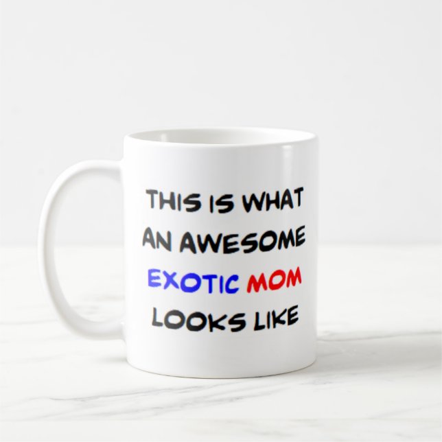 exotische Mama, phantastisch Kaffeetasse (Links)