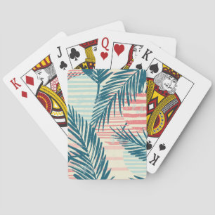Exotische Palmen, handgezeichnet Texturen Spielkarten