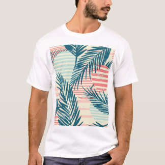 Exotische Palmen, handgezeichnet Texturen T-Shirt
