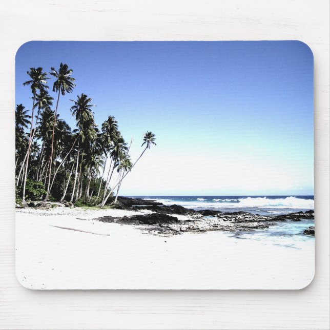 Exotische Palmen & Paradise Strand Mousepad (Vorne)