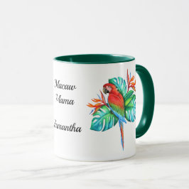 Exotische Papagei-Personalisiert Tasse