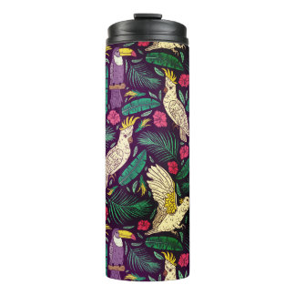 Exotische Paradiesvögel Thermosbecher
