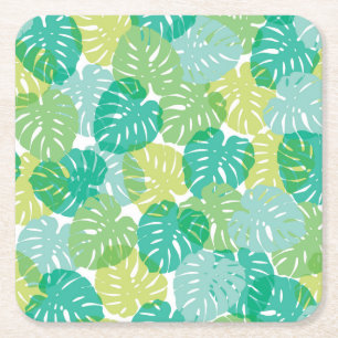 Exotische Pflanze: Tropical Monstera Rechteckiger Pappuntersetzer