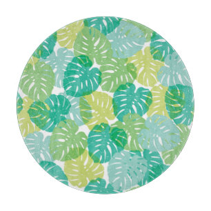 Exotische Pflanze: Tropical Monstera Schneidebrett