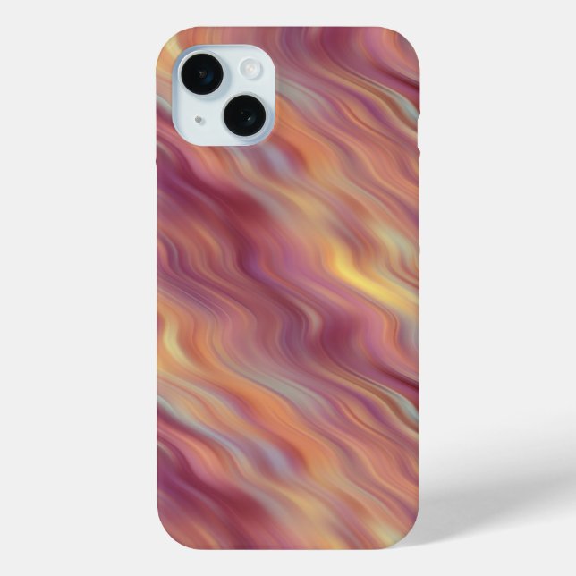 Exotische Plumeria Wavy Textur Case-Mate iPhone Hülle (Rückseite)